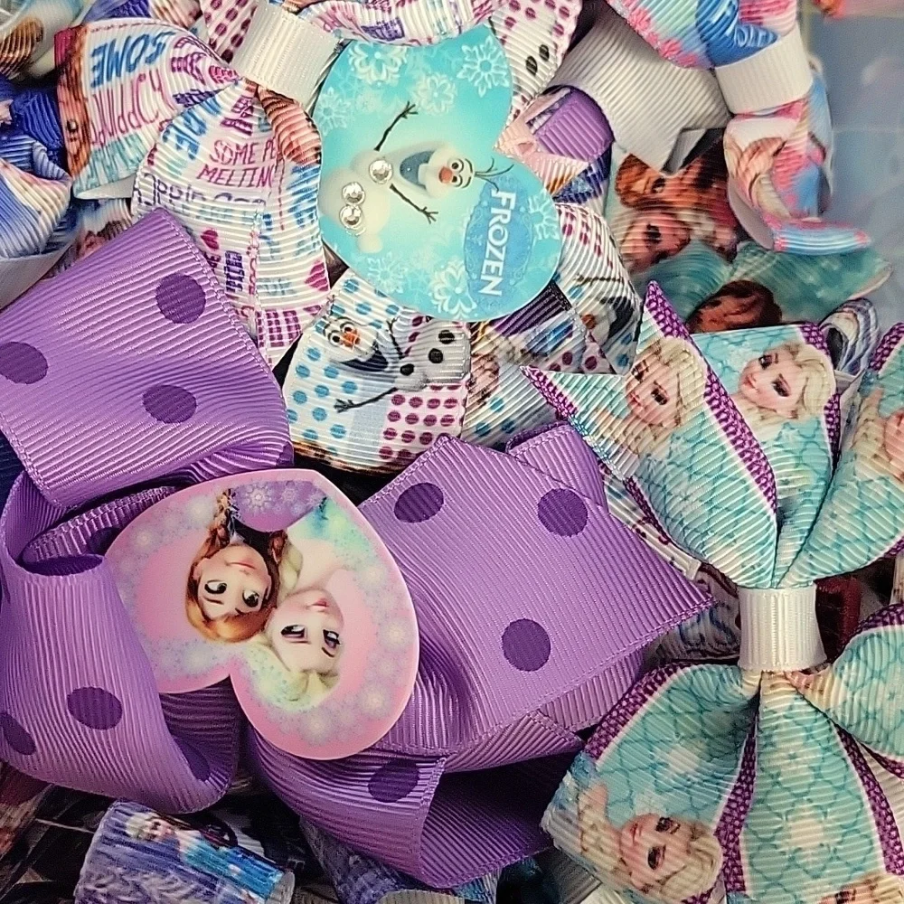 Frozen Hair Bows - Multicolor Grab Bag of 15